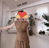 梵希蔓法式褶皺上衣套裝女2025年夏季新款高級感收腰半身裙兩件套 M碼 曬單實(shí)拍圖
