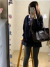 貓人【七段分壓】女士打底褲女顯瘦保暖外穿強壓連褲襪配裙子秋冬深灰 曬單實(shí)拍圖