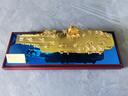 純銅福建艦中國航母模型仿真合金遼寧號山東艦軍艦成品軍事擺件 純銅金色1:700福建艦（60cm） 曬單實(shí)拍圖
