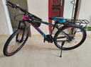 鳳凰上海鳳凰山地車(chē)自行車(chē)男士女式學(xué)生成人變速寬胎越野公路賽單車(chē) 【鋼架/全套競速軸承】條輪炫彩 26寸24速【建議身高158-188cm】 曬單實(shí)拍圖