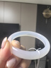 周六福白月光玉髓手鐲寬條白透新中式國風(fēng)送女友生日禮物 58mm  曬單實(shí)拍圖