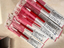 百樂(lè)（PILOT）JUICE果汁筆芯黑色0.5mm百果樂(lè)按動(dòng)中性筆簽字筆替芯原裝進(jìn)口 10支 曬單實(shí)拍圖