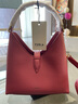 芙拉（FURLA）[秋冬新品]IRIDE牛皮迷你女士百搭休閑手提斜挎包HOBO包流浪包 肉粉色 曬單實(shí)拍圖