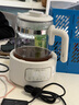 摩飛電器（Morphyrichards）全玻璃養生壺家用燒水壺多段控溫電熱水壺極速風(fēng)冷恒溫壺沖奶泡奶機MR5602 1.2L 椰奶白 曬單實(shí)拍圖