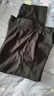秋冬厚款【彈力】中老年休閑男士西褲高腰深檔抗皺爸爸裝褲子寬松 黑色無(wú)后口袋AP【一條】 36【腰圍二尺九】 曬單實(shí)拍圖