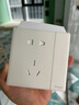 施耐德電氣 二開雙控開關(guān) 86型二開面板16A墻壁插座開關(guān) 珍鉑系列 絲絨白色 曬單實(shí)拍圖