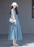 燕潯法式無袖連衣裙子質(zhì)感2023夏季新款女裝海邊度假長裙小個子 圖片色 L (建議110-125斤) 曬單實拍圖