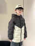 回力童裝兒童羽絨服2025新款男童撞色開(kāi)衫秋冬女童85%白鴨絨輕薄棉襖 藍/H白回力小K 160 曬單實(shí)拍圖