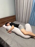 馥棉抱枕男生款睡覺(jué)專(zhuān)用側睡夾腿大人海馬冰絲涼感長(cháng)條枕成人男孩趴睡 新款-夏季涼感抱枕【冰川灰】 105cm*25cm 含枕芯 成人大號 曬單實(shí)拍圖