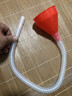 保聯(lián)加油漏斗汽車(chē)摩托車(chē)專(zhuān)用塑料加機油過(guò)濾漏斗貨車(chē)加尿素加汽油油漏 紅色漏斗 帶軟管 曬單實(shí)拍圖