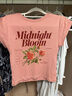 moussy 【熱銷爆款】甜美字母花卉印花修身短袖T恤028ISQ90-4211 091淺粉色 均碼 曬單實(shí)拍圖