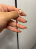 周大生18K金手鏈玫瑰金鉆石葫蘆紅繩手鏈送女友七夕禮物 約0.9g 曬單實(shí)拍圖