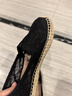 快樂(lè )瑪麗（J&M）漁夫鞋女夏季平底鏤空透氣懶人通勤一腳蹬單鞋子女 黑色 36  曬單實(shí)拍圖