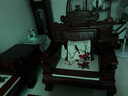 木中央 紅木家具 印尼黑酸枝(學(xué)名:闊葉黃檀)客廳沙發(fā) 新中式沙發(fā)組合 實(shí)木財(cái)源滾滾全套 113六件套:2單人+三人+3茶幾 曬單實(shí)拍圖