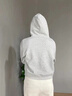 班尼路衛(wèi)衣女裝連帽重磅長(zhǎng)袖潮流短款上衣服小個(gè)子女生顯瘦時(shí)尚秋冬新款 灰#竹葉熊貓K 【綿柔親膚】 M 曬單實(shí)拍圖