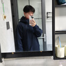 SPRAYGROUND鯊魚嘴雙拉鏈衛(wèi)衣男女寬松25秋季連帽重磅情侶上衣外套 藏青色 L 曬單實(shí)拍圖