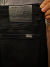 吉普（JEEP）正品高端純棉男士牛仔褲春秋季款修身直筒長褲彈力商務(wù)休閑褲子 純黑色 常規(guī) 【官方正品】 32 推薦135-145斤 曬單實拍圖