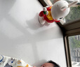 電動(dòng)遙控跳舞小福兔子寶寶練習抬頭訓練嬰兒玩具0到6個(gè)月1兒童3歲 【48首歌】賀歲跳舞小福兔 電池版：配一次性電池 曬單實(shí)拍圖