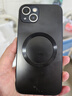 奶小鴨 【AG磨砂】適用蘋(píng)果13手機殼 iphone13保護套magsafe磁吸充電超薄磨砂全包防摔男女款 石墨黑 曬單實(shí)拍圖