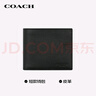 蔻馳（COACH）【品牌直供】男士短款折疊牛皮革錢(qián)包卡包黑色CR911 曬單實(shí)拍圖