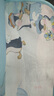 babycare嬰兒抑菌涼席寶寶透氣冰絲席兒童幼兒園可水洗鯨魚噴泉56*100CM 曬單實拍圖