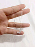 中國黃金 S925銀小方糖項鏈女2025鎖骨鏈吊墜生日禮物送女友老婆 【經(jīng)典紅色禮盒】 小方糖項鏈 曬單實(shí)拍圖