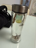希諾雙層玻璃杯男士泡茶杯子車(chē)載水杯中秋禮品高檔禮盒XN-9607 410mL 曬單實(shí)拍圖