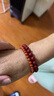 石玥珠寶精品5.5-6mm涼山南紅瑪瑙手串本命年轉(zhuǎn)運(yùn)珠手鏈男女士款禮物 曬單實(shí)拍圖