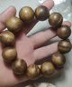 月印百川 金絲楠手串男女款高密水波紋小葉楨楠佛珠單圈文玩手鏈約20mm 曬單實(shí)拍圖