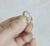 周大生碎碎冰戒指開口銀指環(huán)輕奢小眾設(shè)計(jì)生日禮物送女友 曬單實(shí)拍圖