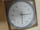 得力掛鐘時(shí)尚創(chuàng  )意簡(jiǎn)約客廳掛墻石英鐘鐘表25cm LE400ES黑開(kāi)學(xué)必備 曬單實(shí)拍圖