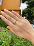 I Do專(zhuān)柜正品l DO1克拉鉆戒Pt950鉑金滿(mǎn)天星辰求婚結婚訂婚鉆石戒指女 30分 顏色D色/凈度VVS/切工3EX 7號 曬單實(shí)拍圖