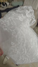 叢一樓紅蓋頭新娘出嫁新款半透明頭紗中式西式結婚禮秀禾頭飾白色蒙頭巾 白色頭紗【約1.4米】 曬單實(shí)拍圖
