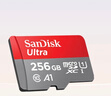 閃迪（SanDisk）TF卡 監控內存卡行車(chē)記錄儀存儲卡手機內存MicroSD卡 至尊高速 256G【送讀卡器】 150MB/S A1 曬單實(shí)拍圖