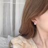 蔻詩(shī)哲 COASZE珍珠耳釘高檔2025輕奢雙面耳飾女銀耳環(huán)520情人節禮物送女友老婆 白珠玫瑰金色【耳夾款】 曬單實(shí)拍圖