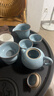 尋汝汝窯功夫茶具套裝辦公室陶瓷整套開(kāi)片天青色茶壺蓋碗杯高檔禮盒釉 04.汝窯小套裝10頭-西施壺組合 曬單實(shí)拍圖