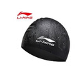 李寧 LI-NING 長發(fā)硅膠防水游泳帽 男女士泳帽 LSJK808黑色 曬單實拍圖