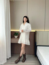卓詩(shī)尼美拉德短靴女2025年秋季新款棕色增高馬丁靴子女單靴褲管靴堆堆靴 棕色 【5cm單里款】 37 曬單實(shí)拍圖