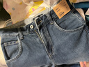 森馬（Semir）牛仔褲女抓毛闊腿褲港風(fēng)冬季2025顯腿長(cháng)拖地褲ins潮109725124002 曬單實(shí)拍圖