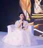 思妙星兒童禮服花童婚紗公主裙女童輕奢小眾小主持人走秀鋼琴演奏演出服 香檳色 140 曬單實(shí)拍圖