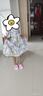 迷你巴拉女童寶寶兒童裙子夏季親膚純棉泡泡袖甜美連衣裙 曬單實(shí)拍圖