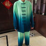 武印象太極練功服夏季女高端飄逸漸變舞臺(tái)表演太極服男八段錦練功服全套 青壑-青綠漸變 【柔軟舒適】 L (169-173cm130-140斤) 曬單實(shí)拍圖