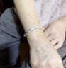 正品足銀9999純銀手鐲女繁花似錦銀鐲子情人節(jié)送老婆女友閨蜜禮物 繁花似錦銀手鐲25克 曬單實(shí)拍圖