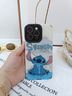 素洛適用蘋(píng)果17Promax史迪仔卡通Air手機殼iPhone16Pro男8可愛(ài)女防摔13抗指紋12防塵15保護殼全包硅膠 史迪仔-牙簽紋 iPhone 15 Pro Max 曬單實(shí)拍圖