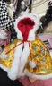 純手工刺繡真兔毛虎頭護肩兒童斗篷寶寶斗篷披風(fēng)嬰兒冬季加厚嬰兒 兒童款仿兔毛虎頭斗篷 均碼 曬單實(shí)拍圖