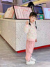 G.DUCKKIDS童裝女童春裝套裝兒童服裝一歲寶寶衣服小童春秋彩虹三件套2幼兒 粉色小熊彩虹毛衣三件套 90 尺碼1~2歲【 80-90cm】 曬單實拍圖