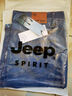 JEEP SPIRIT吉普高端春夏薄款男士牛仔短褲寬松直筒五分褲加肥加大肥佬7分褲 DK009#深色(普通款) 34 【腰圍2尺7】 曬單實拍圖