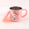 DEVAR聯(lián)名Hello Kitty兒童水杯寶寶牛奶杯帶刻度不銹鋼口杯幼兒園杯子 曬單實(shí)拍圖