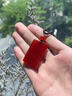施華索尼亞缺火補火五行無(wú)事牌吊墜天然紅瑪瑙丙火丁火朱雀離火卦項鏈護身符 丙火款：吊墜繩 曬單實(shí)拍圖