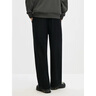 GXG男裝基礎通勤直筒長(cháng)褲黑色秋2024年新品 黑色 180/XL 曬單實(shí)拍圖